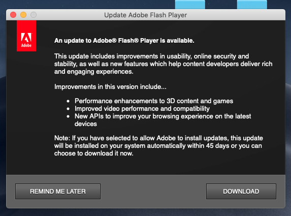 Update Adobe Flash Player 8